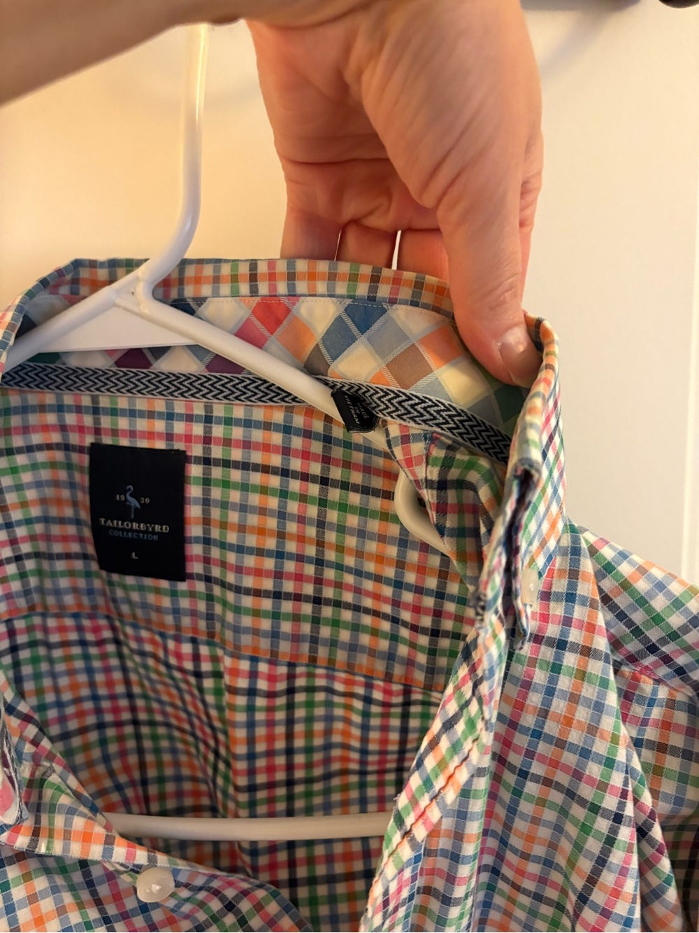 TailorByrd Collection Multicolor Plaid Button-Down Shirt - Picture 16 of 16